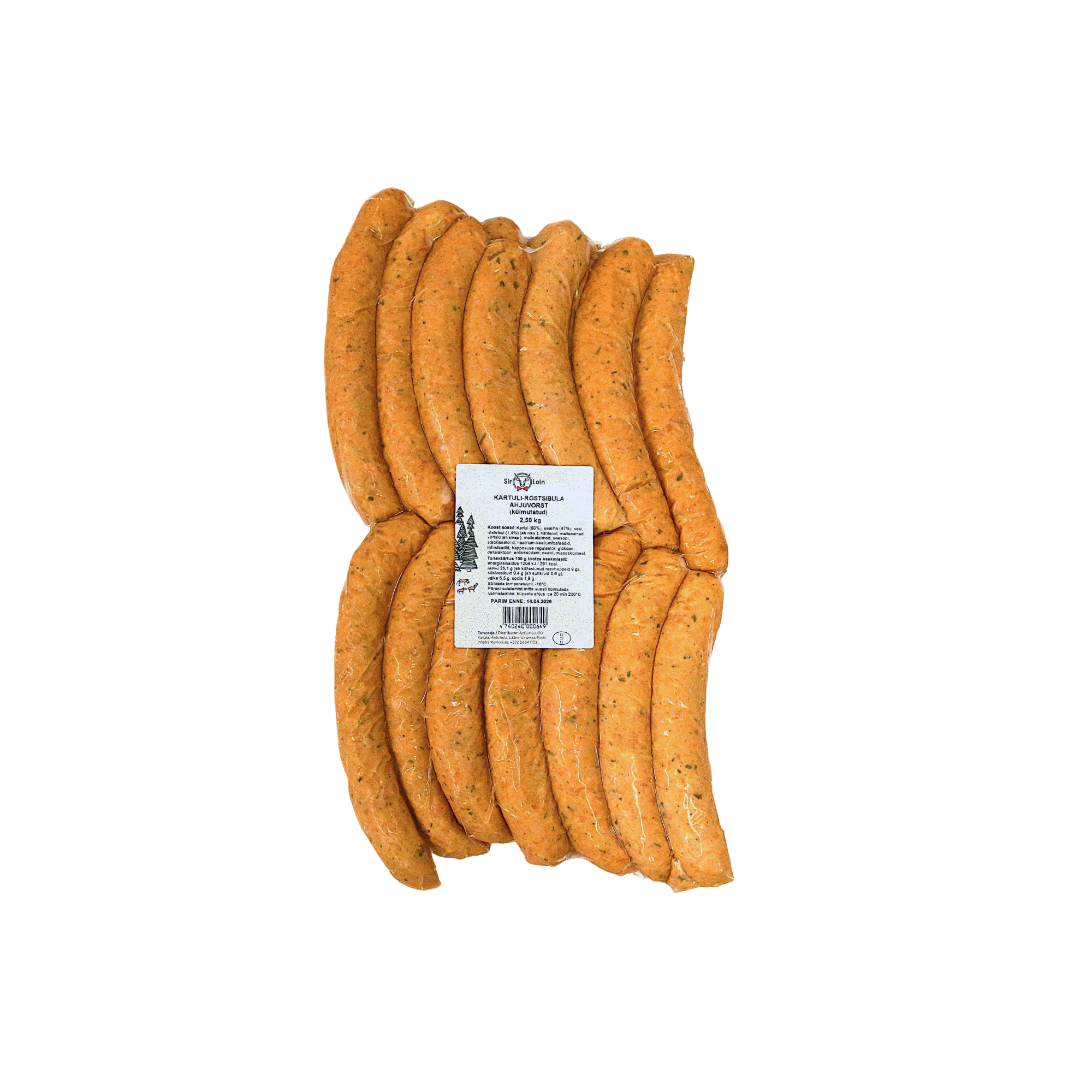 Kartuli-röstsibula ahjuvorst 2,5 kg (külmutatud)